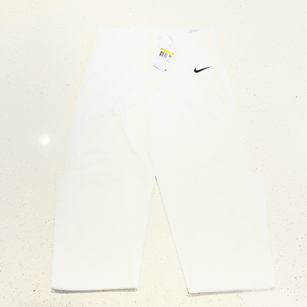 New Men Nike Pro AA9796-100 Core Baseball Pants Tight Fit Mid Rise Size S NWT